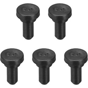 uxcell Rubber Stopper, SPR-055A EPDM 5.5mm Dia Seal Hole Insert Stopper Black for Cable Gland, 5pcs