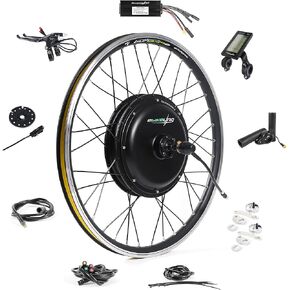 EBIKELING Waterproof Ebike Conversion Kit for Electric Bike 26" Front or Rear Wheel Electric Bicycle Hub Motor Kit 1500W 1200W 750W 500W Electric Bike Conversion Kit