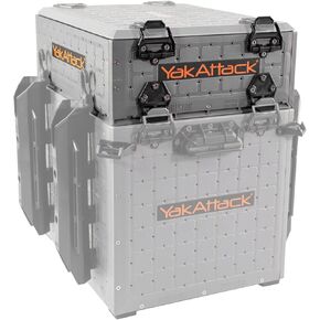 YakAttack ShortStak Upgrade Kit for BlackPak Pro, 13" x 16" - Battleship Grey (BLP-AC-0010-BG) | Kayak Fishing Accessories