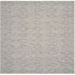 SAFAVIEH Courtyard Collection 5'3" Square Grey CY8522 Indoor/ Outside Waterproof Easy cleansingPatio Backyard Mudroom Area Mat