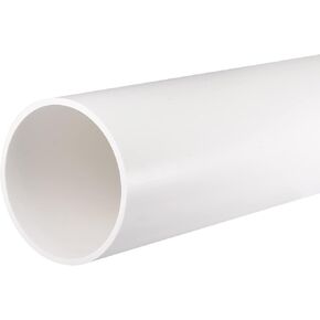 MECCANIXITY PVC Rigid Round Pipe 67.8mm ID 75mm(3 inch) OD 330mm/13" Light Grey High Impact for Water Pipe Crafts Cable Sleeve