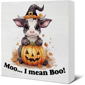 Halloween Decorations - Halloween Bathroom Decor Please Don't Summon Demons in the Bathroom Wooden Sign Halloween Home Decor for Desk Table Shelf 5 X 5 Inches