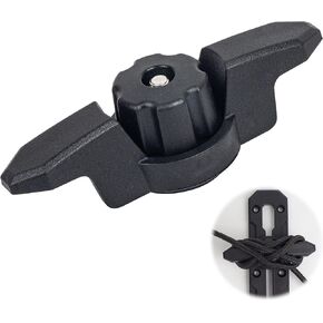 Kayak Anchor Cleat for Kayak Track Mount, Rope Cleat for Kayak Rail Mount Accessories, 1 Pack, Black