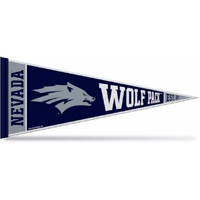 Rico Industries NCAA University of Nevada Reno Wolf Pack Rally 12" x 30" Felt Wall Décor Pennant - Great for Home/Bed Room/Man Cave Décor