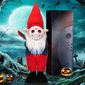 BlissBox 15 inch Halloween Gnome Halloween Decorations Indoor Horror Movie Merchandise Halloween Home Decoration