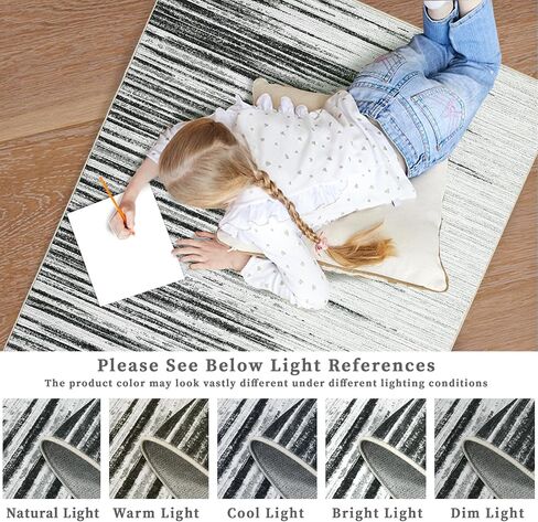 Washable Runner Rug 2x6 Runner Modern Geometric Rug Striped Non Slip Kitchen Rugs Entryway Rug Blue Linear Soft Bathroom Rugs Stain Resistant Carpet for Hallway Laundry Blue 2'x6' in Saudi Arabia