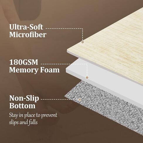 HOMBYS 8x10ft Thickened Memory Foam Area Rug for Living Room Bedroom, Large Modern Abstract Floor Carpet for Indoor, Boho Home Deco Non-Shedding, Khaki, Machine Washable in Saudi Arabia