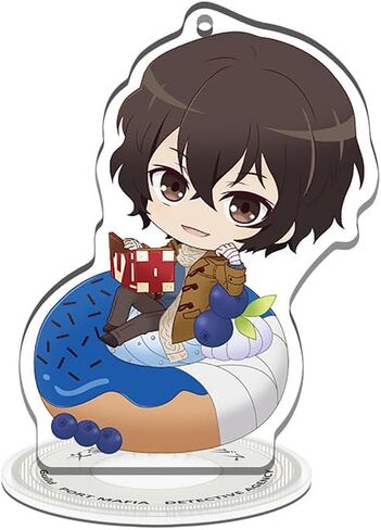 6pcs Bungou Stray Dogs Figure Osamu Dazai Cosplay Figure Acrylic Display Standing Figures (02) in Saudi Arabia