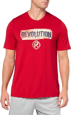 adidas Men's New England Revolution Short Sleeve Pre-Game T-Shirt in Saudi Arabia
