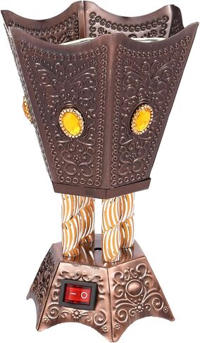 Electric Incense Burner Middle Eastern Style Tabletop Electric Censer Bakhoor Metal Arabic Incense Burner Holder for Home Office Yoga Spa Decor in Saudi Arabia