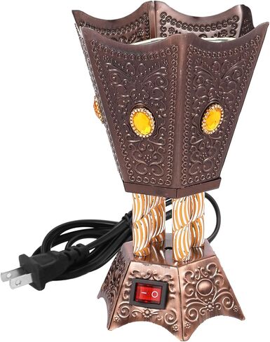 Electric Incense Burner Middle Eastern Style Tabletop Electric Censer Bakhoor Metal Arabic Incense Burner Holder for Home Office Yoga Spa Decor in Saudi Arabia