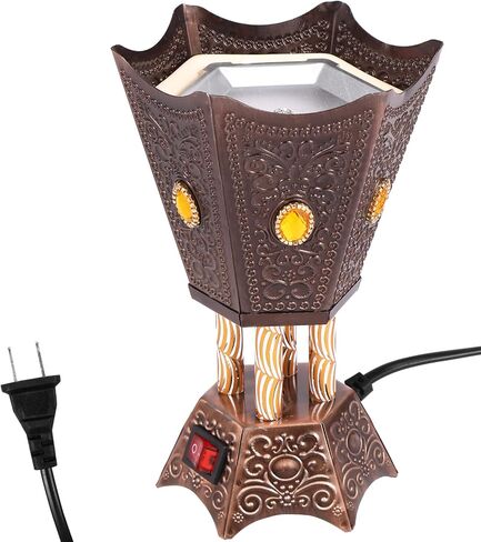 Electric Incense Burner Middle Eastern Style Tabletop Electric Censer Bakhoor Metal Arabic Incense Burner Holder for Home Office Yoga Spa Decor in Saudi Arabia