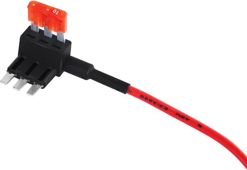 2Pcs Circuit Fuse Piggy Back Adapter Fuse Cap and Hardwire Kit 10A Micro3 in Saudi Arabia