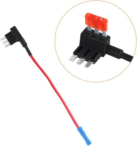 2Pcs Circuit Fuse Piggy Back Adapter Fuse Cap and Hardwire Kit 10A Micro3 in Saudi Arabia