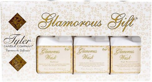 مجموعة هدايا تايلر كاندل براقة مع 3 غسول براقة، و3 شموع نذرية، و2 كأس نذري، حزمة مع قلم مزيل البقع - ديفا، صيانة عالية، كاتينا in Kuwait