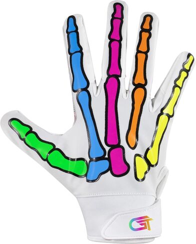 Glorious Traders Youth Football Gloves American Wide Receiver Football Gloves for Adult Men Women & Boys with Super Sticky Silicone Grip Palms Ultimate Performance Booster in Kuwait