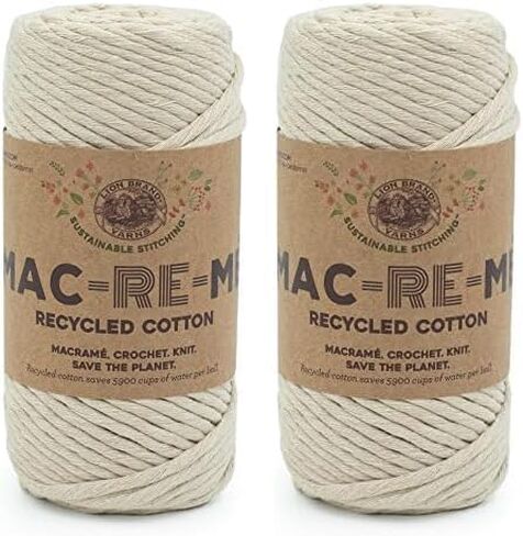 Lion Brand Yarn Mac-Re-Me Yarn, 1 Count (Pack of 1), Mineral in Saudi Arabia