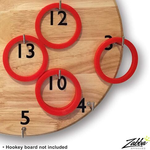 Elite Sportz Classic Hookey Ring Toss Replacement Rings, Grab an Extra 12 Rings, 6 red, and 6 Black, for Play with Classic 12 Inches Size Hookey toss Game in Kuwait