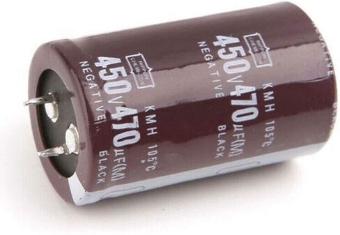 مكونات اللحام الكهربائي 450V 470 فائق التوهج الألومنيوم كهربائيا مكثف 30x50mm in Saudi Arabia
