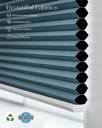 ظلال خلوية مخصصة من Graywind مقاس 5/8 بوصة ظلال نافذة على شكل قرص العسل (عينات من القماش) in Kuwait