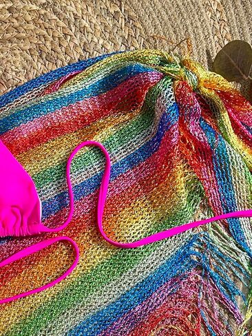 COZYEASE Women's 3 Piece Swimsuits Triangle String Bikini Sets Bathing Suit with Mesh Beach Cover Up in Saudi Arabia