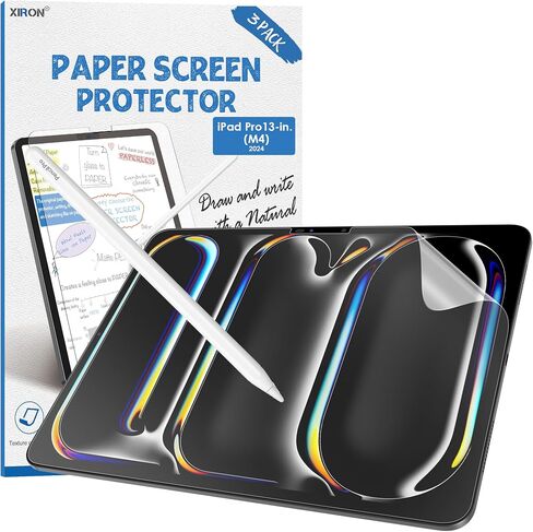 XIRON 3-Pack Paper Screen Protector for iPad Air 11 inch (M2), Matte PET Screen Protector for iPad Air 11" 2024, Like Writing and Drawing on Paper, Anti-Glare & Anti-Scratch in Saudi Arabia