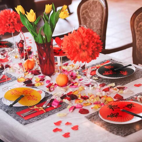 Jetec Chinese Character Fans Oriental Handheld Folding Paper Fans Chinese New Year Party Fan Assortment Paper Hand Fan for Chinese Spring Festival Party Supply Kids Gifts(Novel Style,20 Pieces) in Saudi Arabia