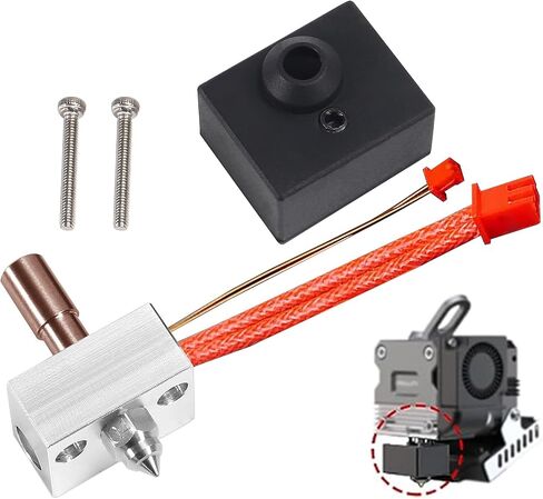 Sprite Extruder Upgrade Heater Block Hotend Kit High Temperature Pro 300℃ Compatible with Ender 3 S1 Pro/Ender 3 S1/ CR10 Smart Pro, Bimetal Heatbreak Plated Copper Nozzle & Extra Thermistors in Saudi Arabia