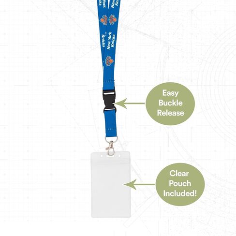 Desert Cactus New York Knicks Lanyard ID Badge Holder NBA Car Keys Keychain Snap Buckle National Basketball Association (Design 1 with Pouch) in Saudi Arabia