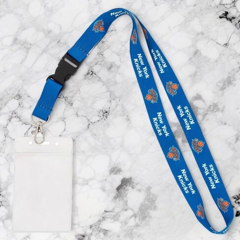 Desert Cactus New York Knicks Lanyard ID Badge Holder NBA Car Keys Keychain Snap Buckle National Basketball Association (Design 1 with Pouch) in Saudi Arabia