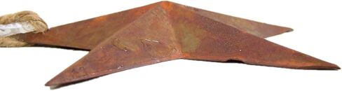 Rustic Metal Wall Hanging Star Country Patriotic Ornament, 5 1/2 Inch, Pack of 6 in Saudi Arabia