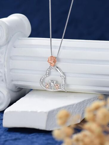 925 Sterling Silver Cardinal Necklace, Red Cardinal Water Drop Pendant Necklace Jewelry Birthday Gift for Women Girls in Saudi Arabia