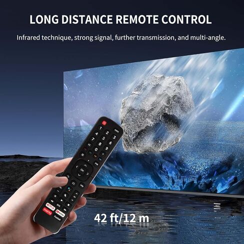 RIVIERA ERF3S90H Replacement voice remote control for Hisense Smart Google TV Model 43A6H 50A6H 55A6H 65A6H 75A6H 50U6H 55U6H 65U6H 75U6H 65U8H 75U8H with 6 Shortcut Keys in Saudi Arabia