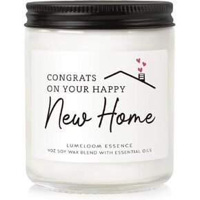 House Warming Gifts New Home, Housewarming Gifts - 9oz Aromatherapy Lavender Scented Soy Wax Candles for Home Scented, New Home Gift Ideas, Best Housewarming Gifts 2024 for Women, Friends