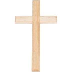 HOBBIESAY 9.84x5.51 inch Black Wooden Cross Wall Hanging Cross Decoration Gatholic Crucifix Wall Cross Wall Mounted Cross Ornament for Home Christian Weddings Party Gift Decor