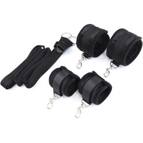 Soft Adjustable Straps Set PU Leather Kit for Hand-Wrist-Ankle Home Gym Sports in Kuwait