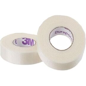 3M Durapore Silk-Like Cloth Medical Tape, 1/2 Inch x 10 Yard, White, 3M 1538-0, 1 Count
