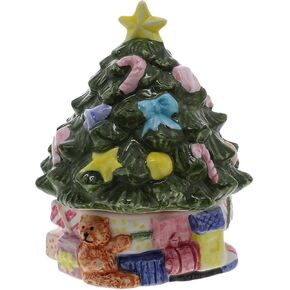 Christmas Holiday Salt and Pepper Shaker Set - Snowman and Santa (Tree with Presents)