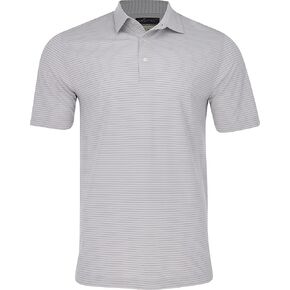 Greg Norman Men's Freedom Micro Pique Classic Stripe Polo