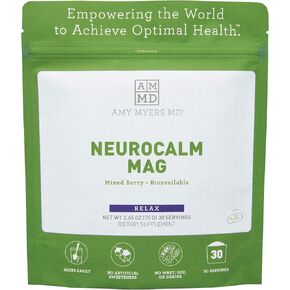 NeuroCalm Magnesium Powder by Dr. Amy Myers - Best Form of Magnesium L-Threonate to Enhance Health & Cognitive Support - Promotes Attention & Memory Learning Focus - 60 Servings (5.29 OZ)