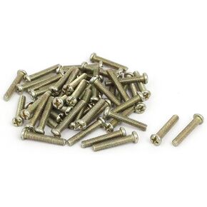 uxcell M4x24mm Male Thread Phillips Flat Head Bolt Screw Suitable for Double Bed Furniture TV Rack Wall Hanging 50pcs