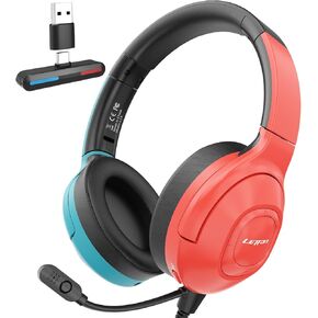 LETTON Wireless Headphones with Noise Cancelling Mic - Fast charging and 3D Sound Quality, Bluetooth Headphones, Wireless & Wired Headphones, Game Headset for Computer, PC, Cellphone, PS4, PS5