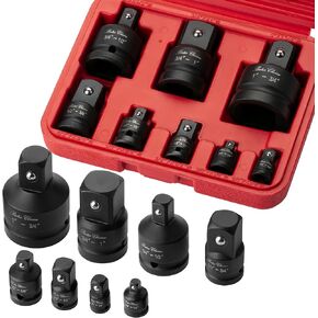 Bates- Impact Socket Adapter and Reducer Set, 8 pcs, 1/4" 3/8" 1/2" 3/4", Impact Socket Adapter Set, 1/2 to 3/8 Socket Adapter Set, 3/4 to 1/2 Impact Adapter Set, 3/8 to 1/4 Socket Adapter
