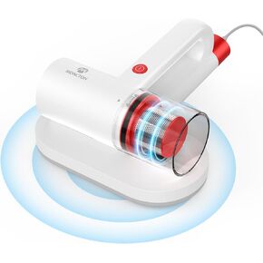 Mattress Vacuum Cleaner - 15000Pa Bed Vacuum Cleaner with Brush Low Noise Corded Handheld Vacuum Cleaner for Mattress, Pillow, Sofa Cleaning, White
