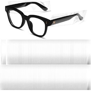 2000 Pcs Disposable Eyeglass Sleeves Glasses Arm Covers Plastic Glasses Cover Eyeglass Protective Sleeves for Glasses Temple Against Hair Color Hair Dye Home Salon Processes in Kuwait
