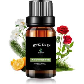 Hotel Scents Wandering Breeze Essential Oil Inspired by W Hotel | Hotel Collection - Pure Aromatherapy Diffuser Oil with Rose and Cedarwood, Home Luxury Scents - 10mL