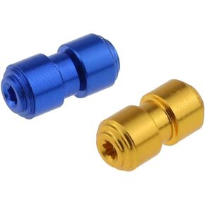 MEETOOT 2PCS Gold and Blue Thumb Screw Titanium Screw Replacement Pocket Blade Screw Pusher Nail Fit 535 Bugout