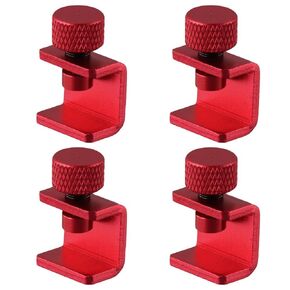 4Pcs 3D Printer Bed Clips,Upgrades Glass Bed Clips Clamps,Universal 3D Printer Clips Glass Bed Clips,3D Printer Heat Bed Adjustable Fixed Clips