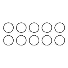 US STAINLESS 10 Pieces Stainless Steel 316 Round Ring Welded 3/16" x 2" (5mm x 50mm ID) Marine Grade
