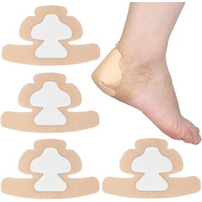 Silicone Heel Bordered Foam Dressing Waterproof Absorbent Wounds Bandages Pressure Sore Adhesive Border Protector for Cracked Heels/Ankle/Elbow Bedsore Ulcer 8"x8" Pack of 1